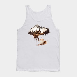 Cup of Coffee Splash of Mountains Tank Top